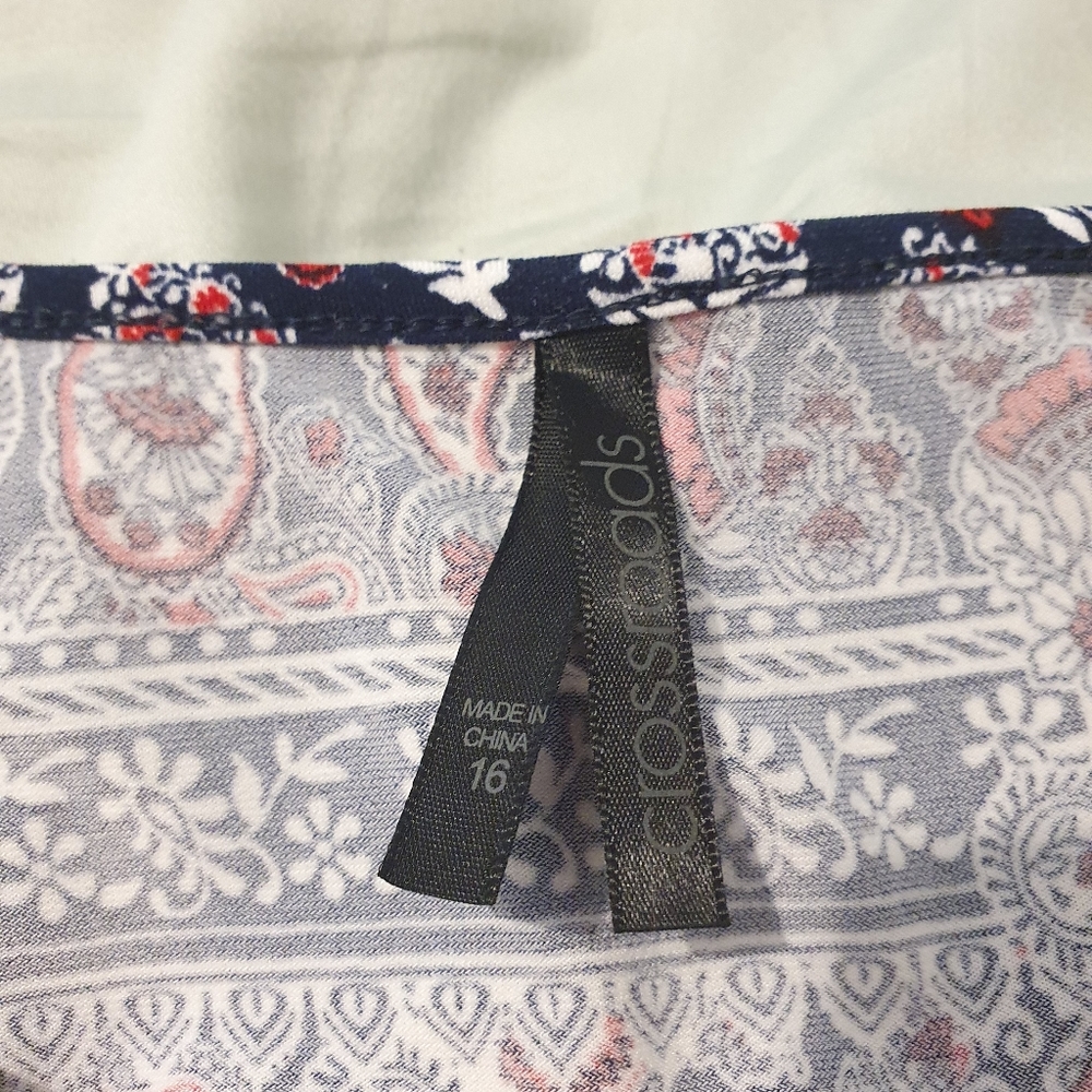 Crossroads size 16 paisley tunic/top - Picture 3 of 3